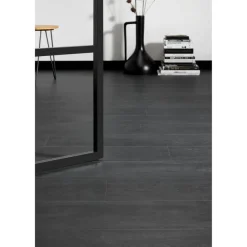 Kwantum Tegellook Laminaat|Extra Breed Laminaat*Laminaat Kimble Zwart Je berekent hoeveel meters je nodig hebt door lengte en breedte in te vullen