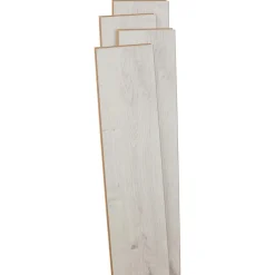 Kwantum Tegellook Laminaat|Extra Breed Laminaat*Laminaat Sooke Wit Eiken Je berekent hoeveel meters je nodig hebt door lengte en breedte in te vullen