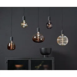 Kwantum Lichtbronnen*LED Lamp 22x22,5 Cm Bruin E27 Dimbaar