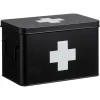 Kwantum Badkameraccessoires*Medicijnbox Zwart 20x18,5x31 Cm