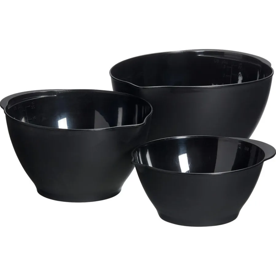 Kwantum Keukenaccessoires*Mengkommen S/3 Zwart