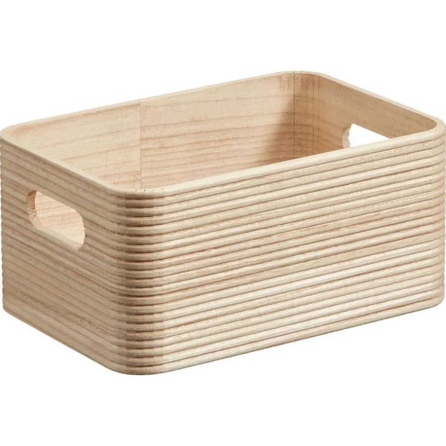 Kwantum Opbergkisten*Opbergkist Husum Hout Naturel 23x16x10 Cm 23X16X10CM