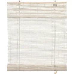 Kwantum Rolgordijnen*Rolgordijn Bamboe Wit 100x220 Cm 100X220CM