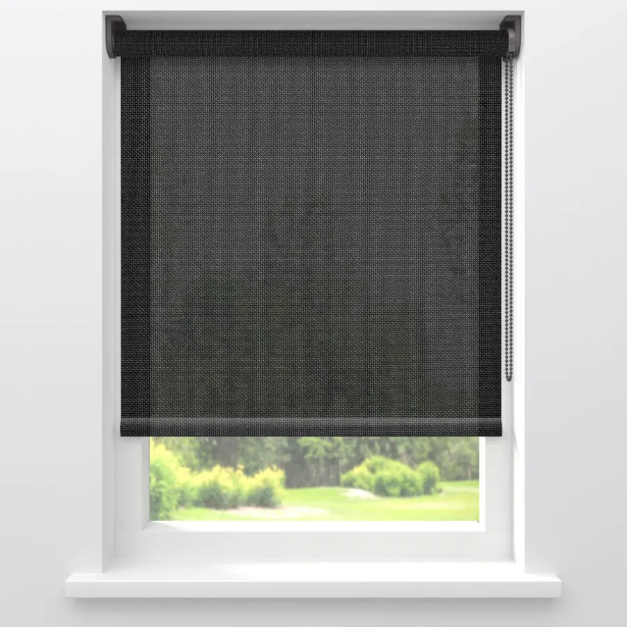 Kwantum Rolgordijnen*Rolgordijn Screen Seb Zwart