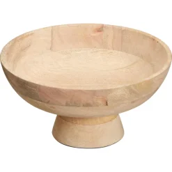 Kwantum Schalen|Schalen*Schaal Op Voet ⌀30cm Hout Naturel