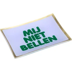 Kwantum Decoratie Schalen*Sieradenschaal Mij Niet Bellen Lila