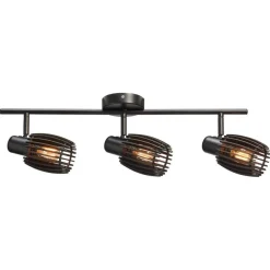 Kwantum Spots*Spot Apulu Zwart 3-lichts 03-lichts