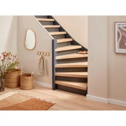 Kwantum Traprenovatie & Trapbekleding*Stootbord Concrete Antraciet 2st - 90cm