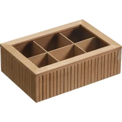 Kwantum Keukenaccessoires*Theedoos Latjes Bruin Dr.Bruin