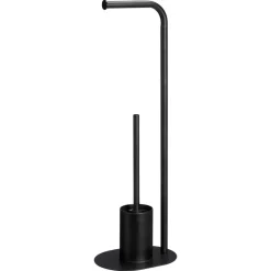 Kwantum Badkameraccessoires*Toiletborstel En Houder Zwart