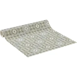 Kwantum Vinyl Vloeren*Vinyl Macon Groen Tegellook Je berekent hoeveel meters je nodig hebt door lengte en breedte in te vullen