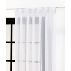 Kwantum Vouwgordijnen|Vitrages*Vitrage Laura Wit