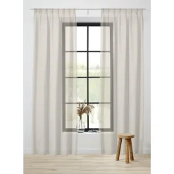 Kwantum Vouwgordijnen|Vitrages*Vitrage Silke Off-white