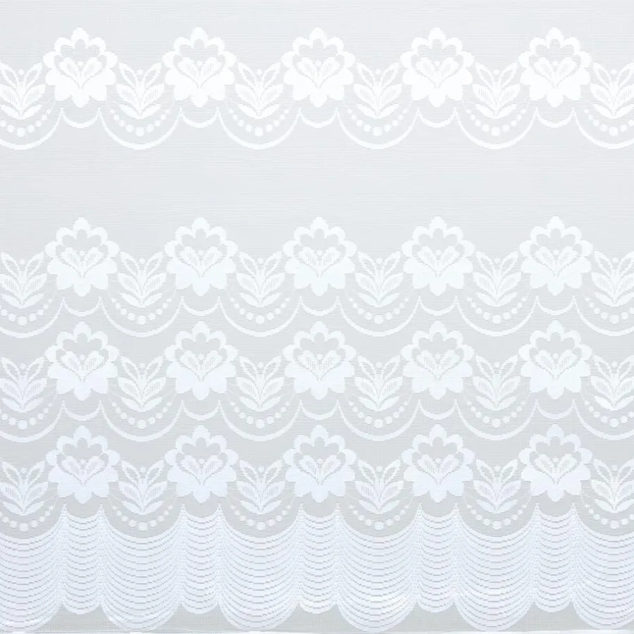 Kwantum Vouwgordijnen|Vitrages*Vitrage Silvia Wit - 180 Cm 180CM