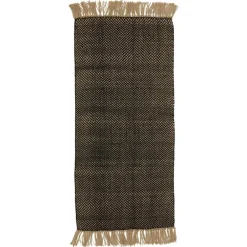 Kwantum Vloerkleden|Vloerkleden Woonkamer*Vloerkleed Buna Naturel Zwart