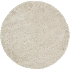 Kwantum Vloerkleden|Vloerkleden Woonkamer*Vloerkleed Cailou Wit ø 180 Cm