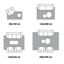 Kwantum Vloerkleden Woonkamer|Vloerkleden Kinderkamer*Vloerkleed Stanford Bruin 135x190 Cm 135X190CM