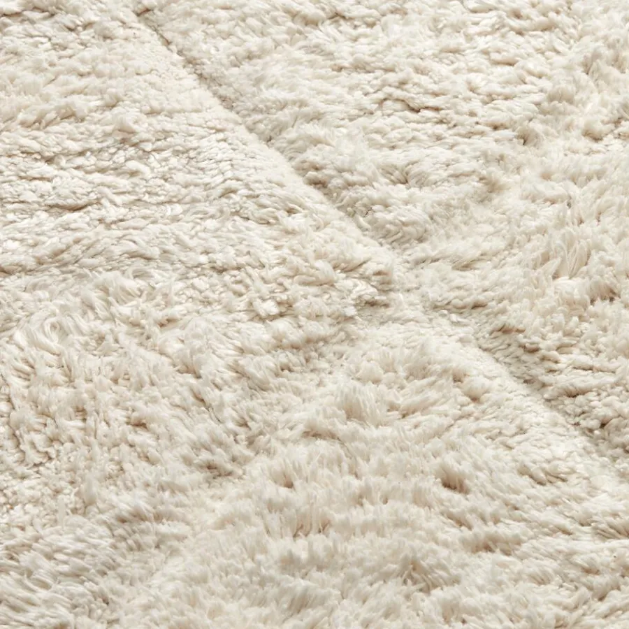 Kwantum Vloerkleden|Vloerkleden Woonkamer*Vloerkleed Tiwi Wit 80x180 Cm 080X180CM