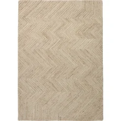 Kwantum Vloerkleden Kinderkamer|Ronde Vloerkleden*Vloerkleed Zigzag Zand 160x230 Cm 160X230CM
