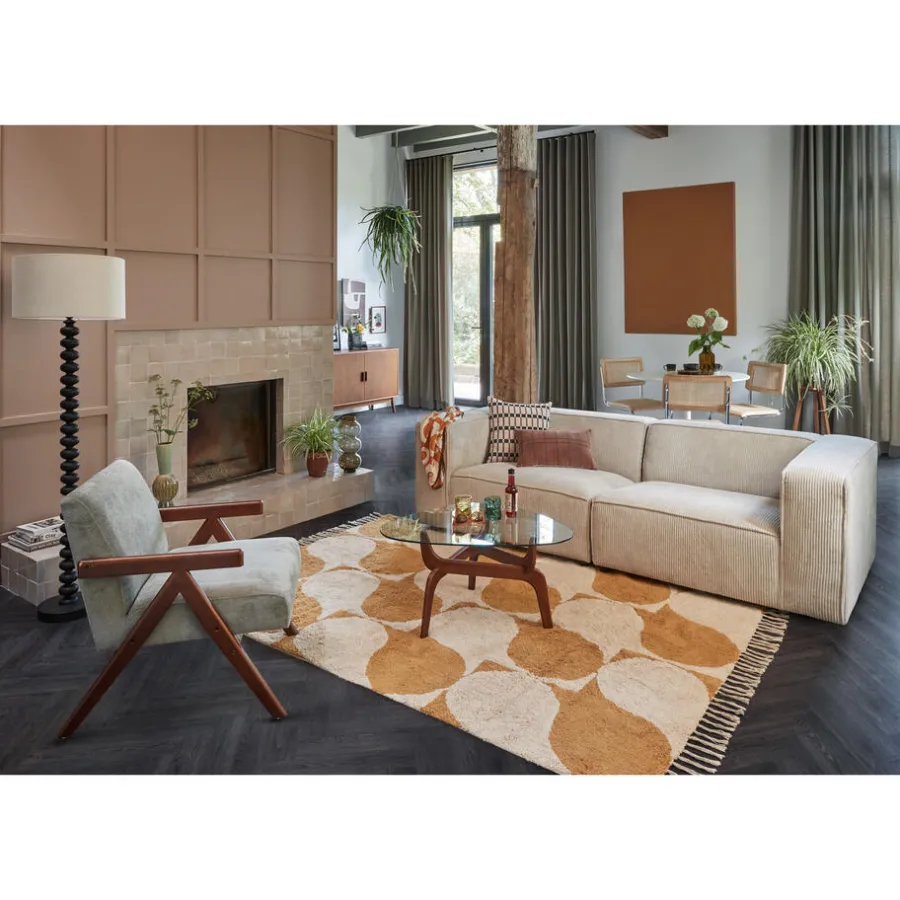 Kwantum Vloerlampen*Vloerlamp Bols Off-White Zwart