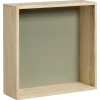 Kwantum Wanddecoratie*Wanddecoratie Hout Olijfgroen Maat L 30x10x30 Cm