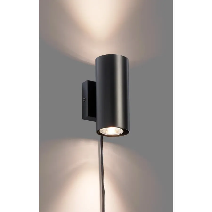 Kwantum Wandlampen*Wandlamp Alpan Zwart