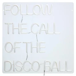 Kwantum Wandlampen*Wandlamp Neon Discoball Rood