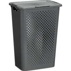 Kwantum Wasmanden*Wasmand Rattan Ruit Antraciet 50 L 50L