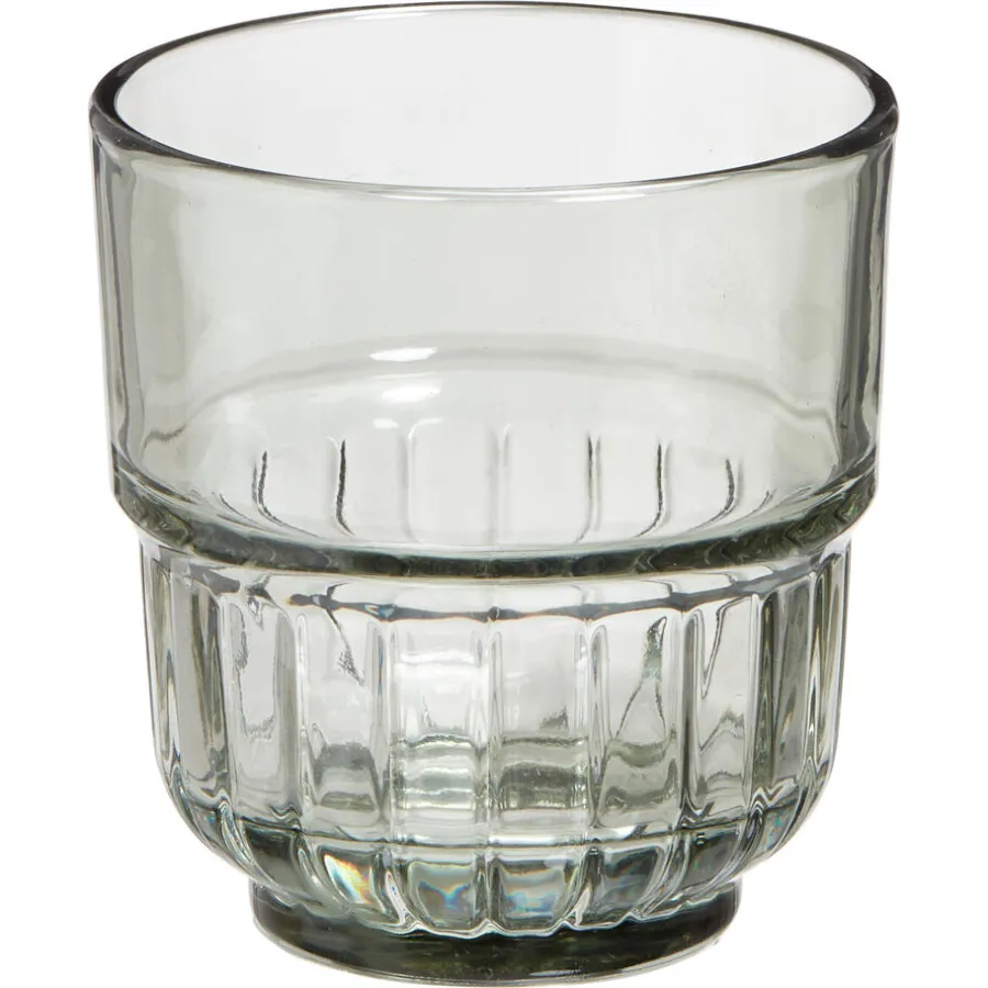 Kwantum Kerstservies|Glazen*Waterglas Stapelbaar Smoke Dr.Grijs